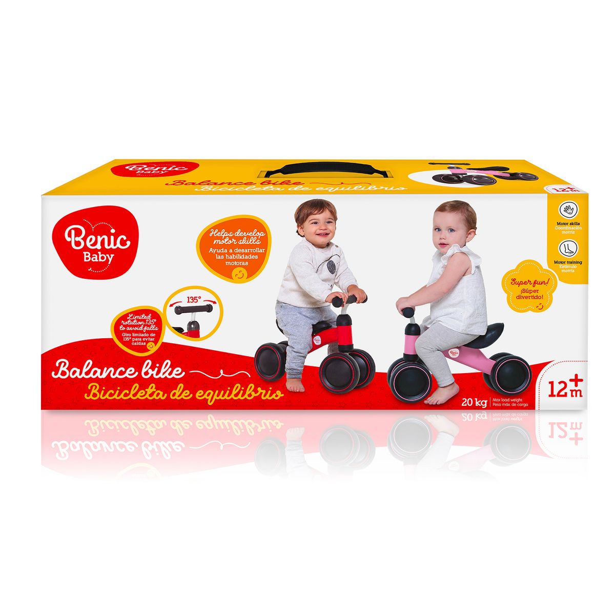 BENIC BABY - Triciclo Bebé Rosado