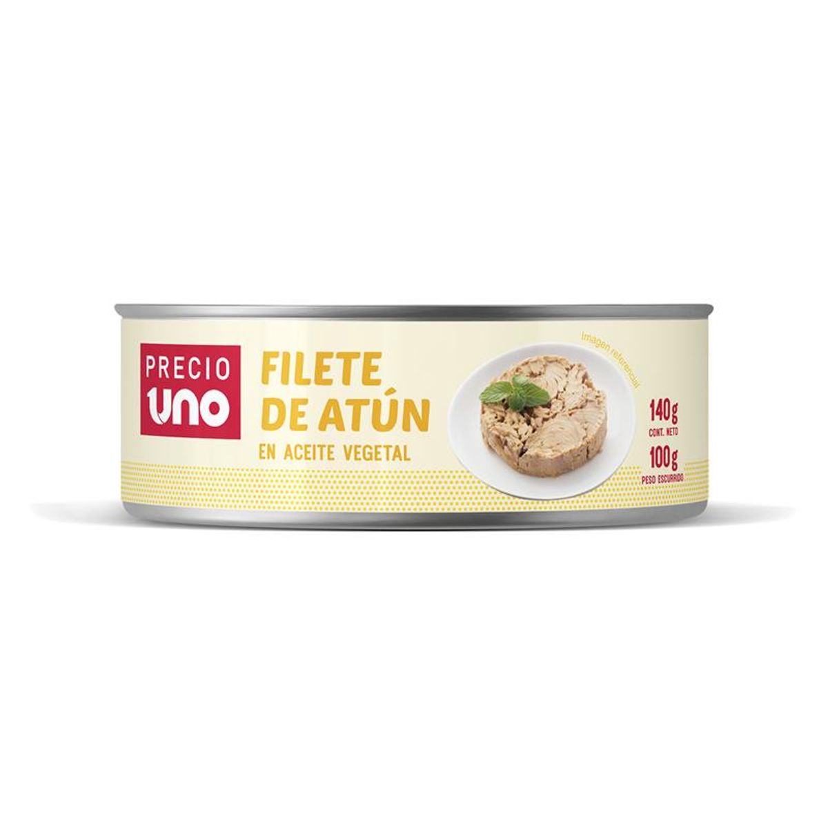  - Filete de Atún Precio Uno En Aceite Envase 140 g