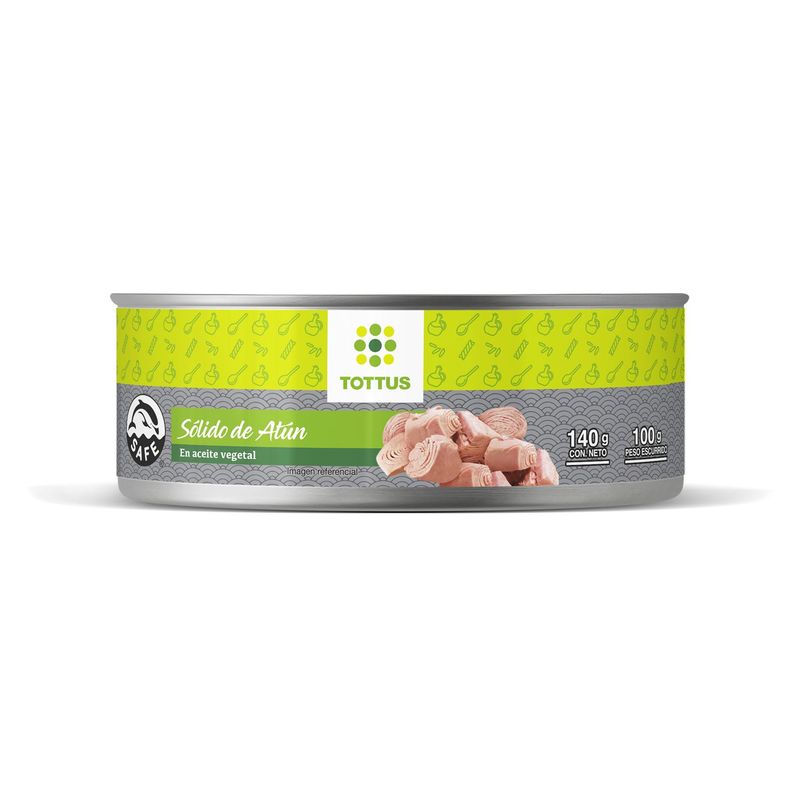 TOTTUS - Sólido de Atún Tottus en Aceite Lata 140 g