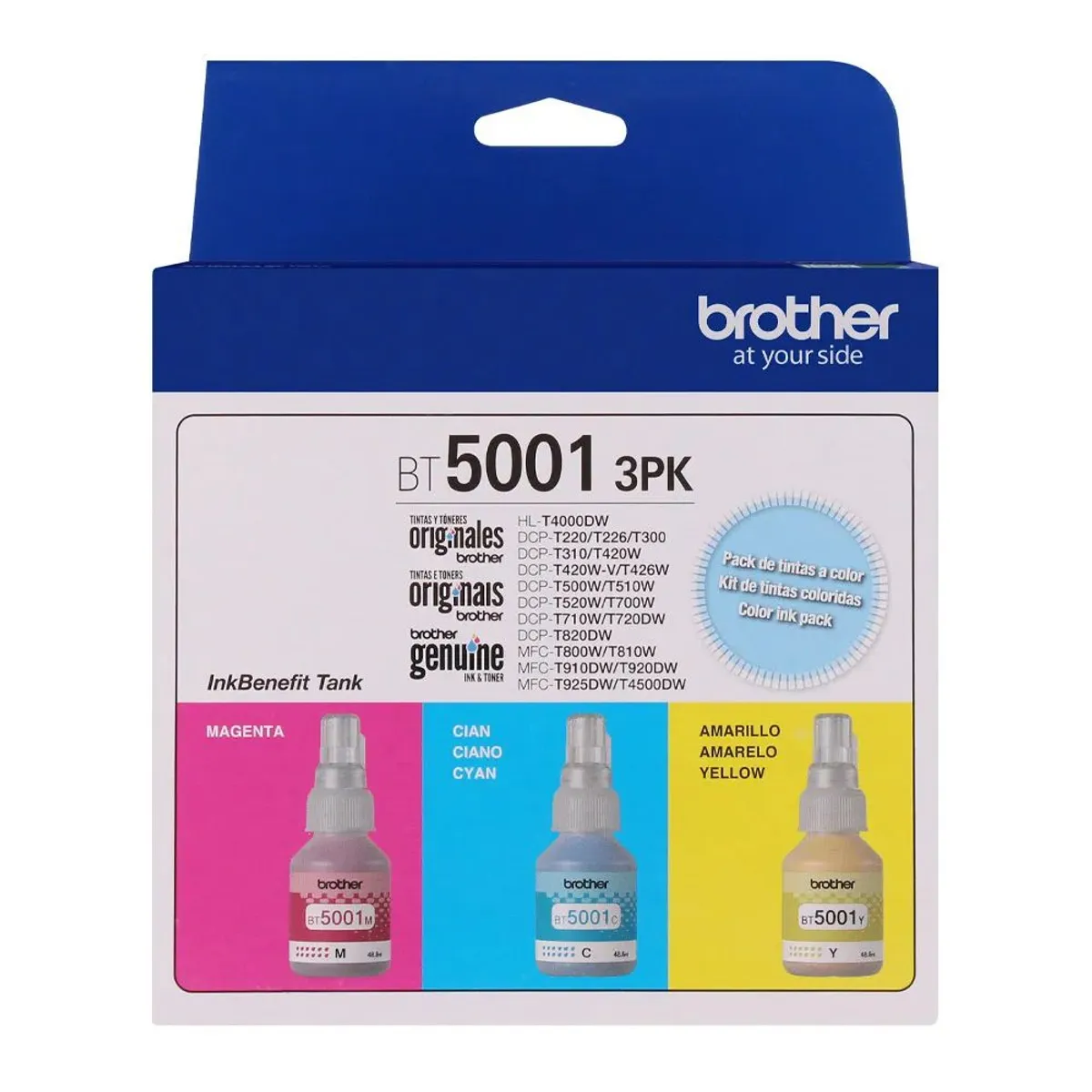 BROTHER - Pack de Tinta Brother Bt5001 3Pk