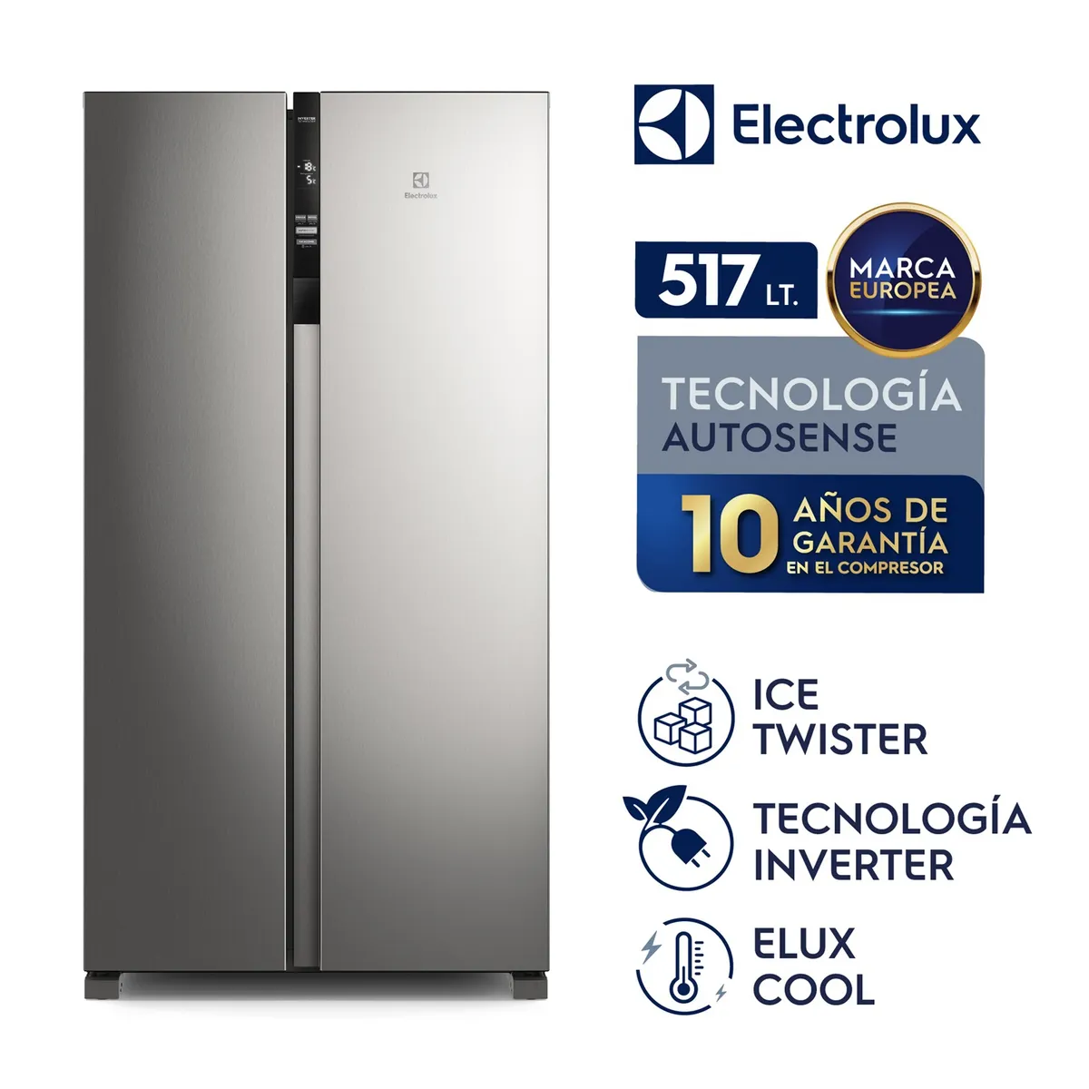 ELECTROLUX - Refrigerador No Frost Side By Side 532L