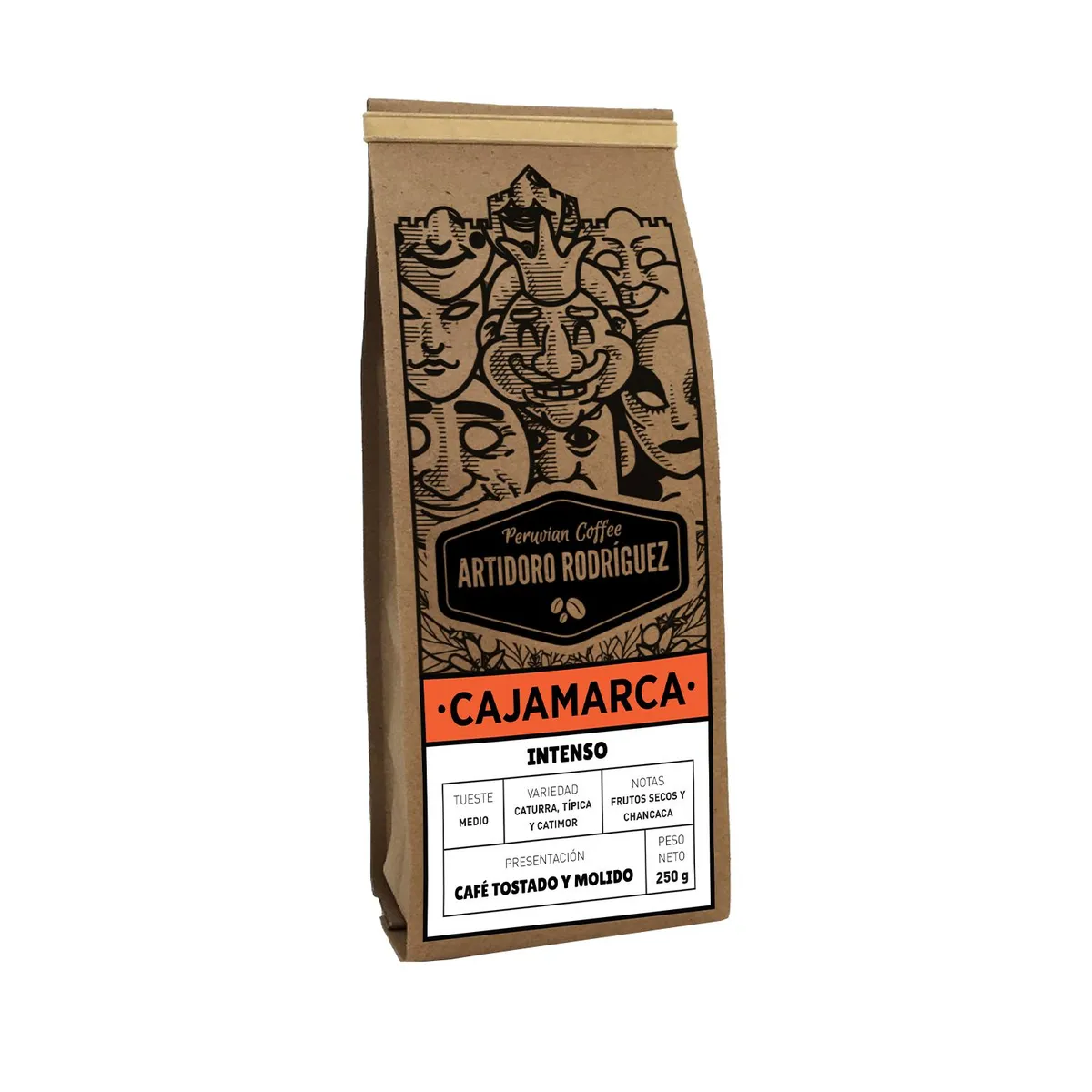 ARTIDORO RODRIGUEZ CAFE - Café Artidoro Rodríguez Café Origen Cajamarca Molido Empaque 250 g