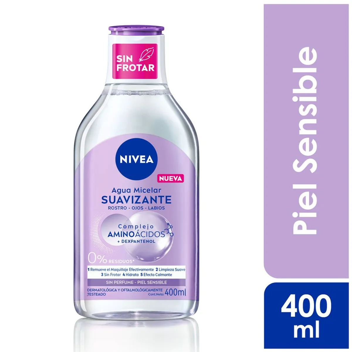 NIVEA - Agua Micelar Nivea Micellair Piel Sensible Botella 400 mL