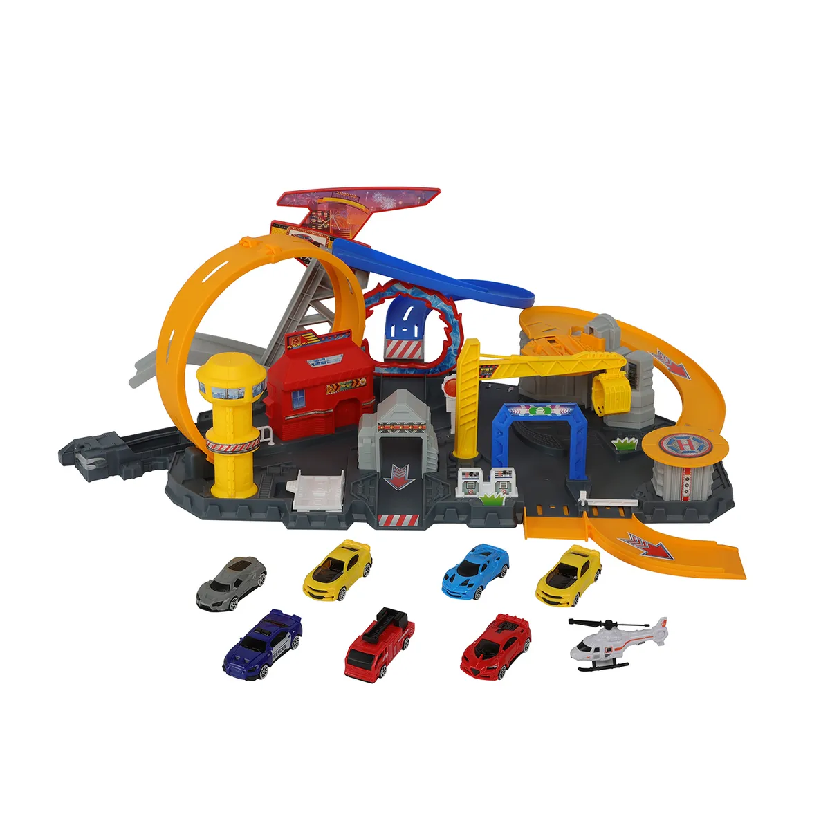 KIDS'N PLAY - Pista City Track con 6 Autos