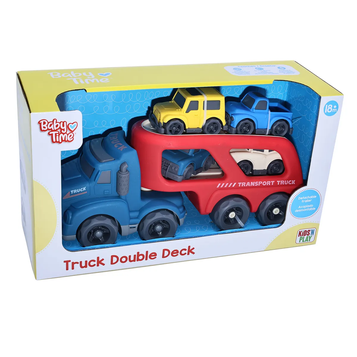 INFANT TOYS - Camión Pre Escolar Transportador con 4 Autos