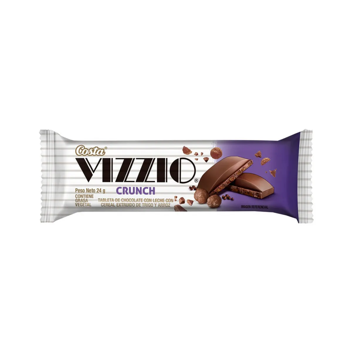 COSTA - Chocolate Vizzio  Costa Tableta Crunch Con Cereal  Empaque 26 g