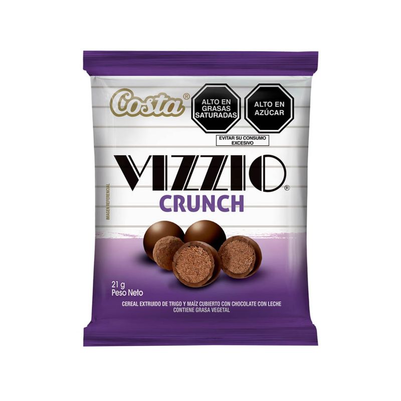 COSTA - Chocolate Vizzio Costa Gragea Crunch Bolsa 21 g