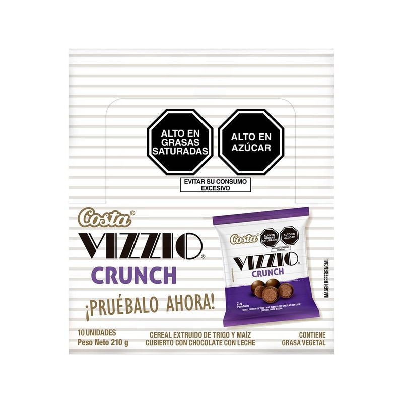 COSTA - Chocolate Costa Vizzio Crunch Display 10 Und