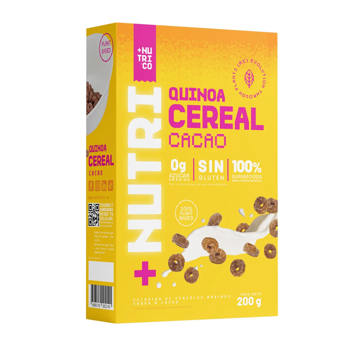 NUTRI CO - Cereal NutriCo Cacao Caja 200 g
