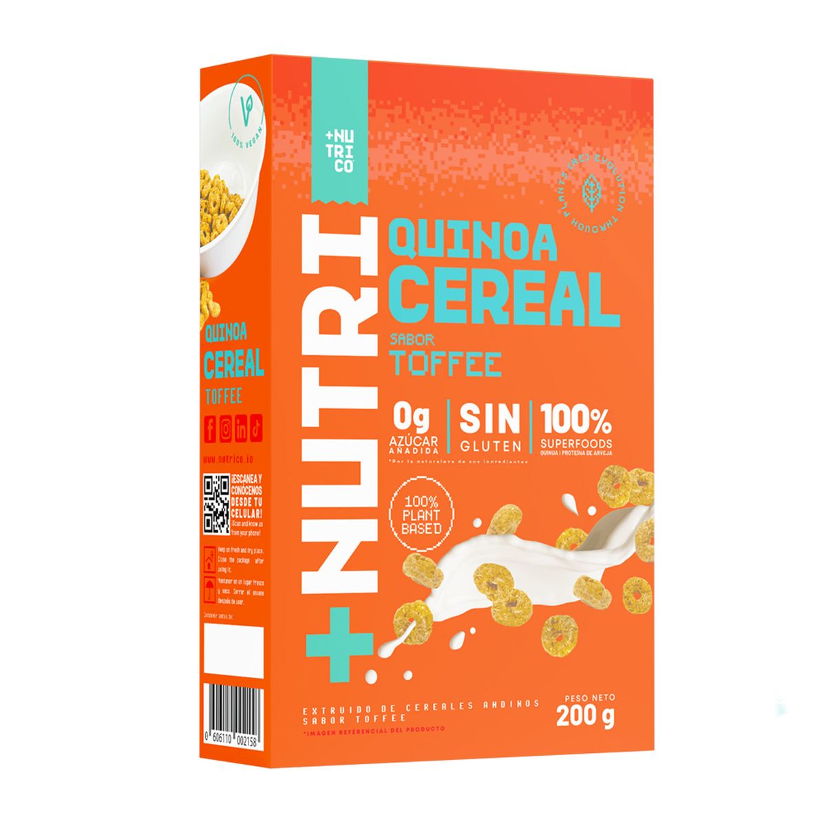 NUTRI CO - Cereal NutriCo Toffee Caja 200 g