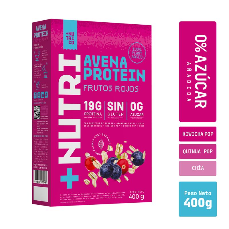  - NUTRI CO AVENA FRUTOS ROJOS 400GR