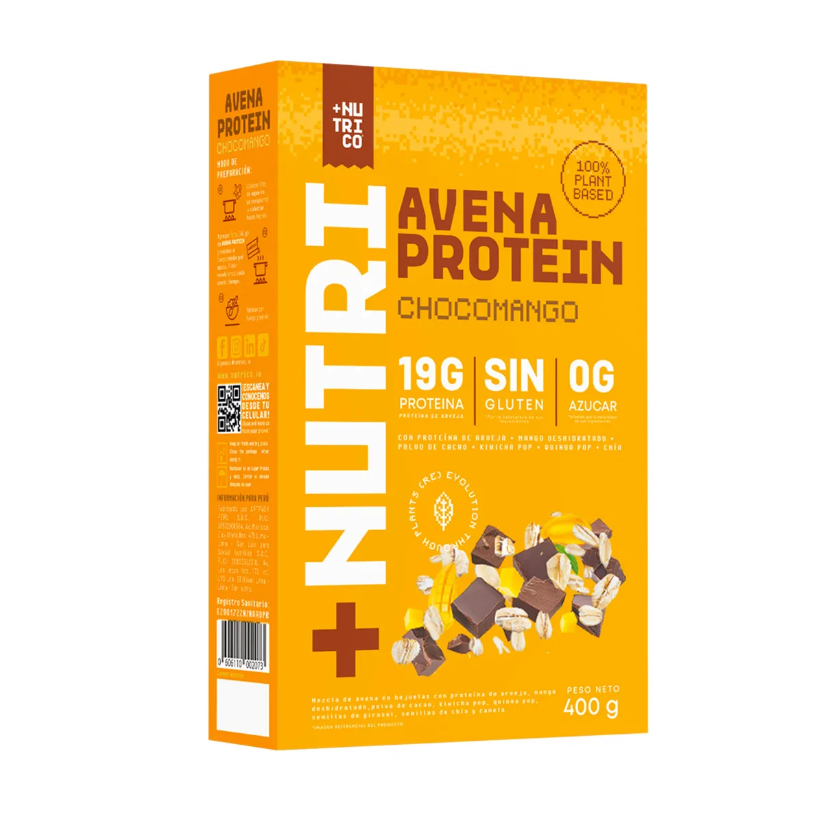 NUTRI CO - Avena NutriCo Chocomango Caja 400 g