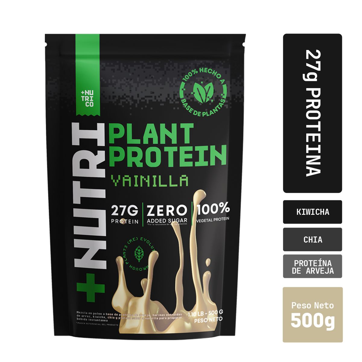NUTRICO - Proteína Vegetal NutriCo Vainilla Doypack 500 g