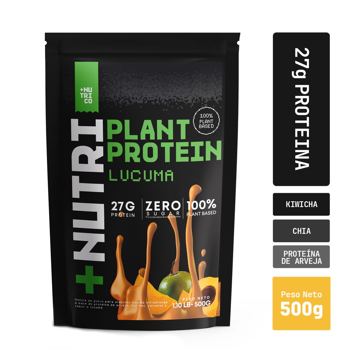 NUTRICO - Proteína Vegetal NutriCo Lúcuma Doypack 500 g