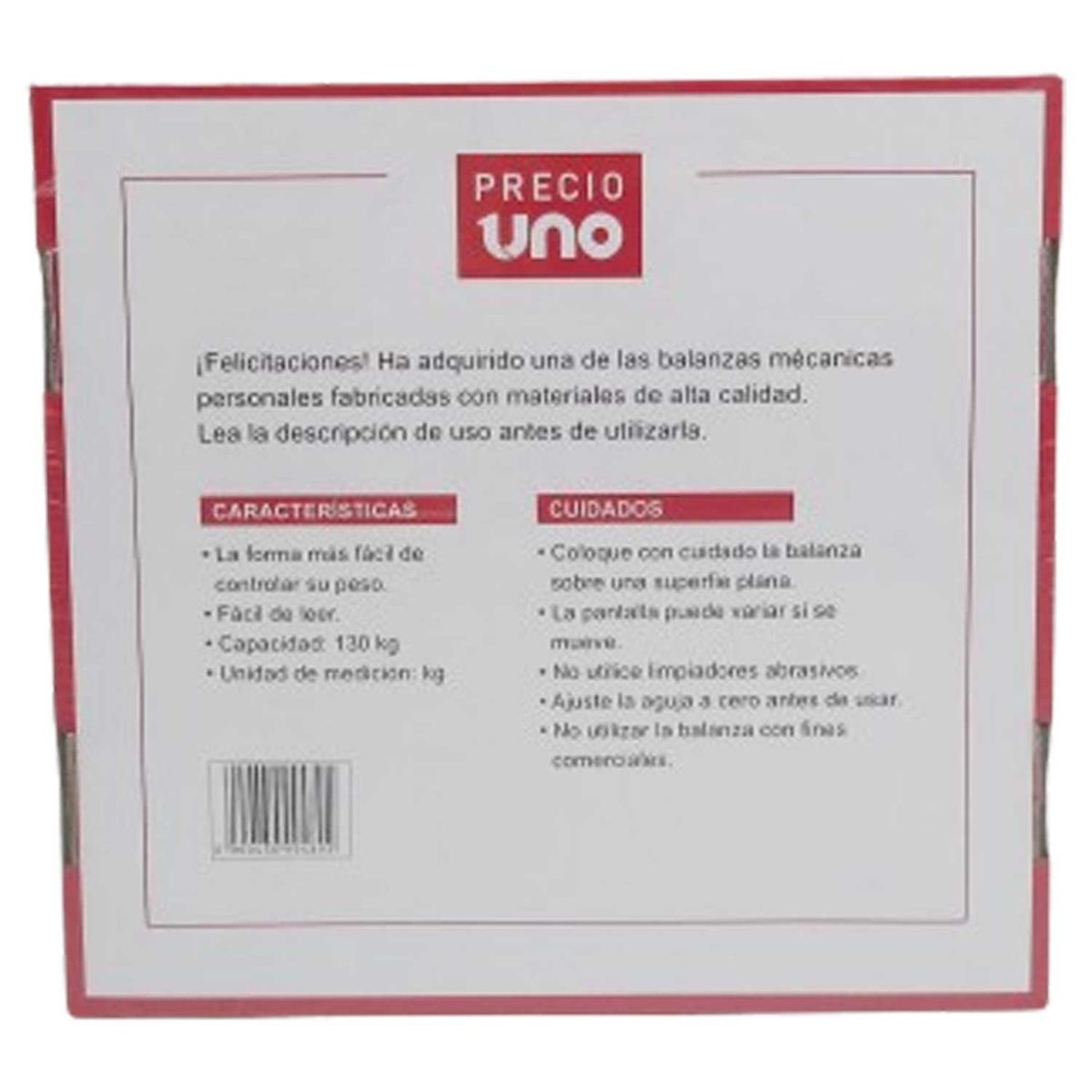 PRECIO UNO - Balanza Analógica Azul Pu