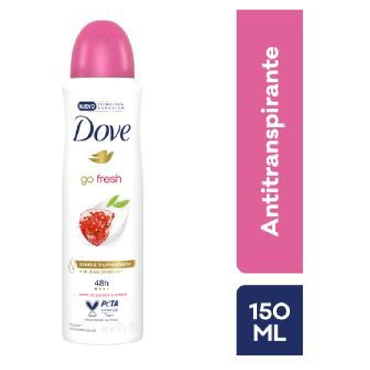 DOVE - Antitranspirante en Spray Dove Go Fresh Granada y Verbena Envase 150 mL