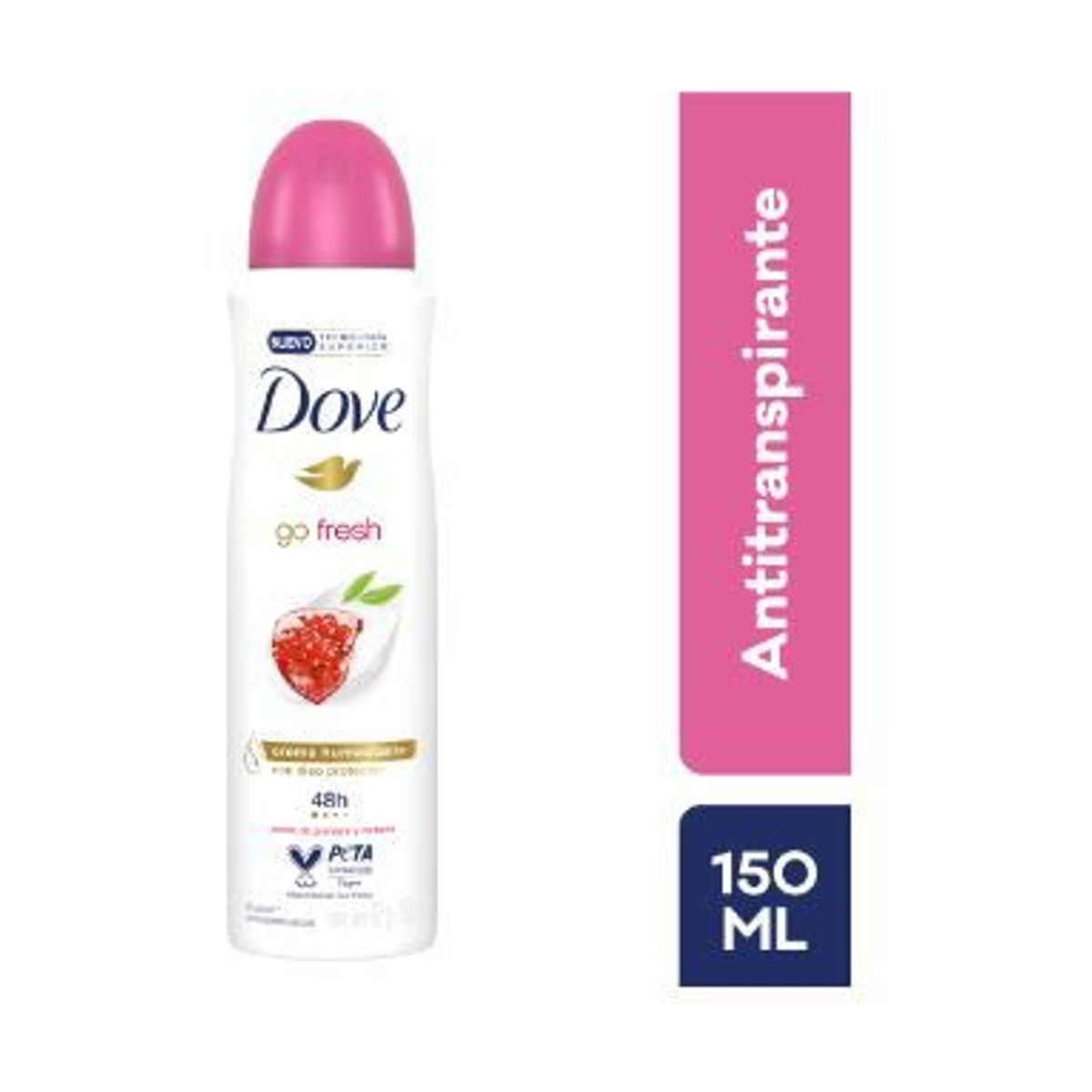DOVE - Antitranspirante en Spray Dove Go Fresh Granada y Verbena Envase 150 mL