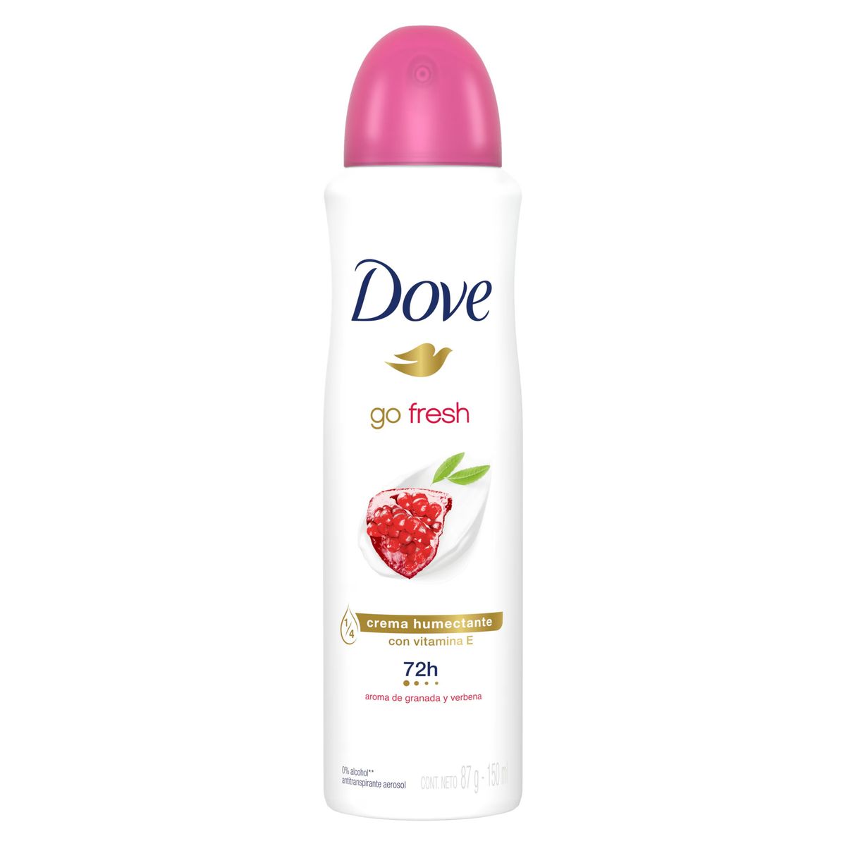 DOVE - Antitranspirante en Spray Dove Go Fresh Granada y Verbena Envase 150 mL