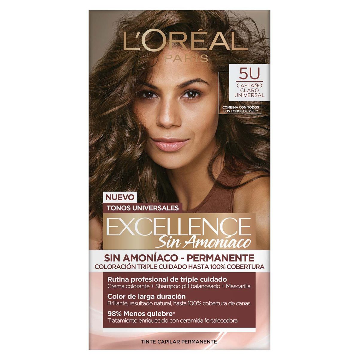 EXCELLENCE - Tinte Excellence Sin Amoniaco Tono 5U Castaño Claro
