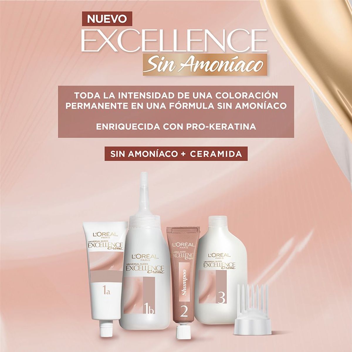 EXCELLENCE - Tinte Excellence Sin Amoniaco Tono 4U Castaño