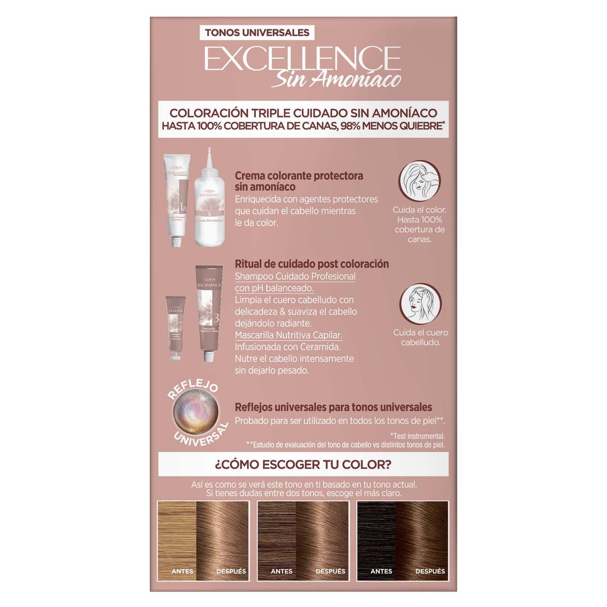 EXCELLENCE - Tinte Excellence Sin Amoniaco Tono 40U Chocolate Puro