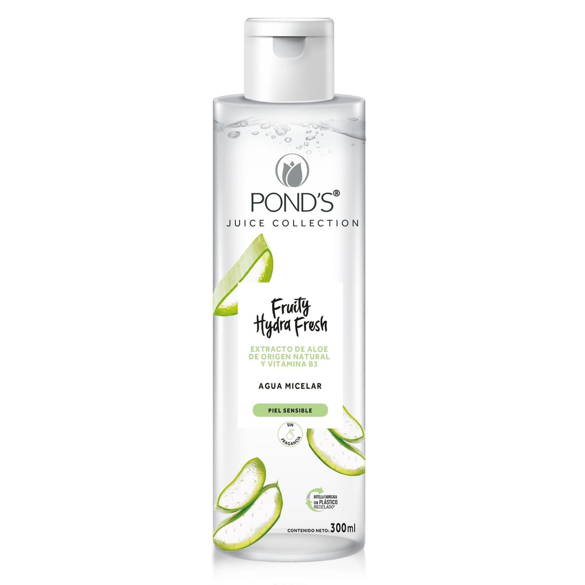 PONDS - Agua Micelar Ponds Hydra Fruity Fresh Aloe Envase 300 mL