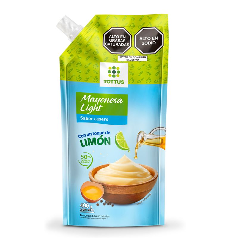 TOTTUS - Mayonesa Tottus Light Doypack 400 g