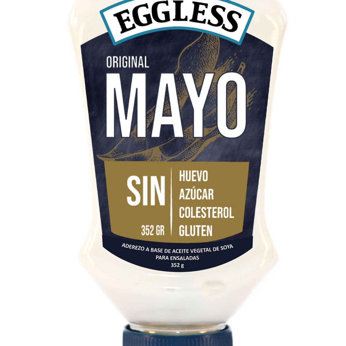 EGGLESS - Aderezo Vegetal Mayo Eggless Original Envase 352 g