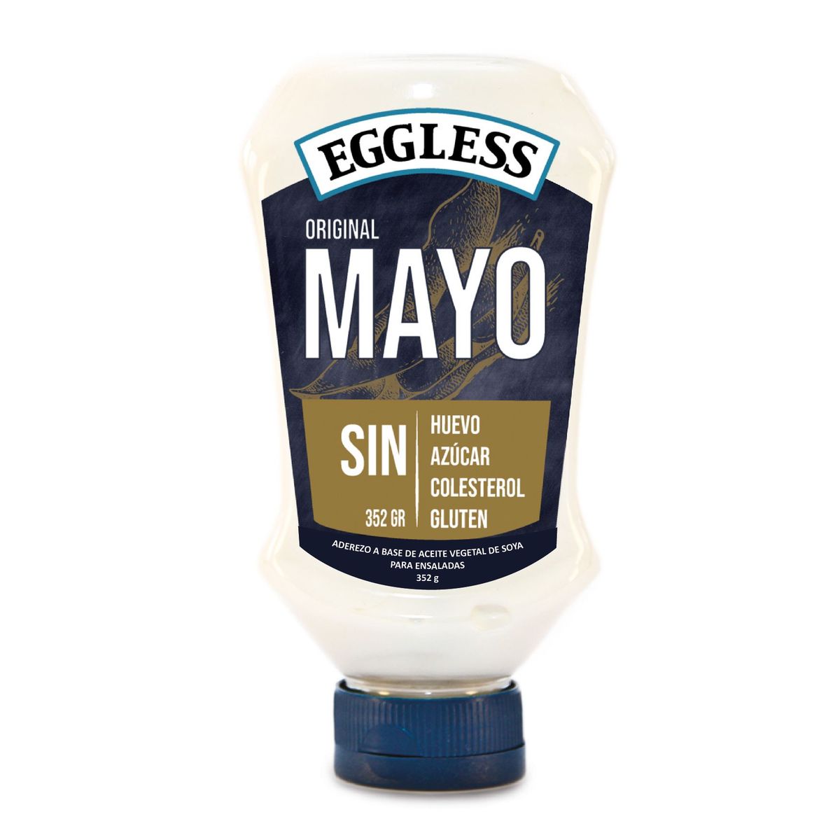 EGGLESS - Aderezo Vegetal Mayo Eggless Original Envase 352 g