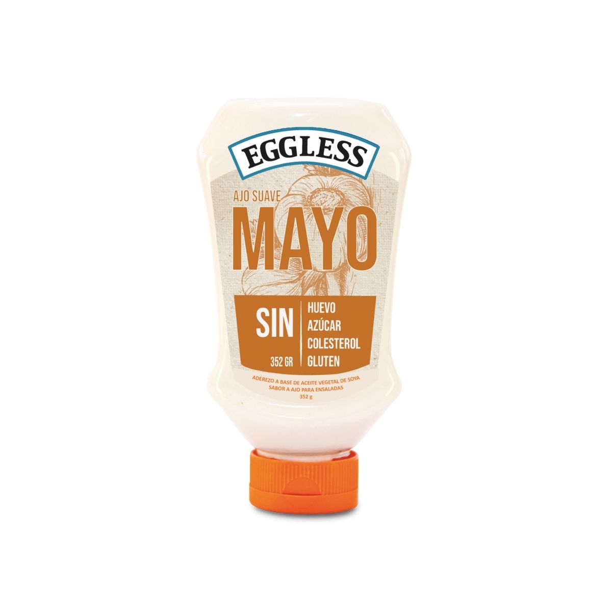 EGGLESS - Aderezo Vegetal Mayo Ajo Eggless Envase 352 g