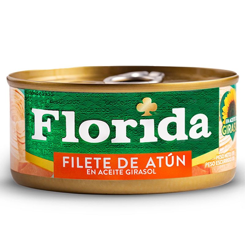 FLORIDA - Filete de Atún Florida en Aceite de Girasol Lata 140 g