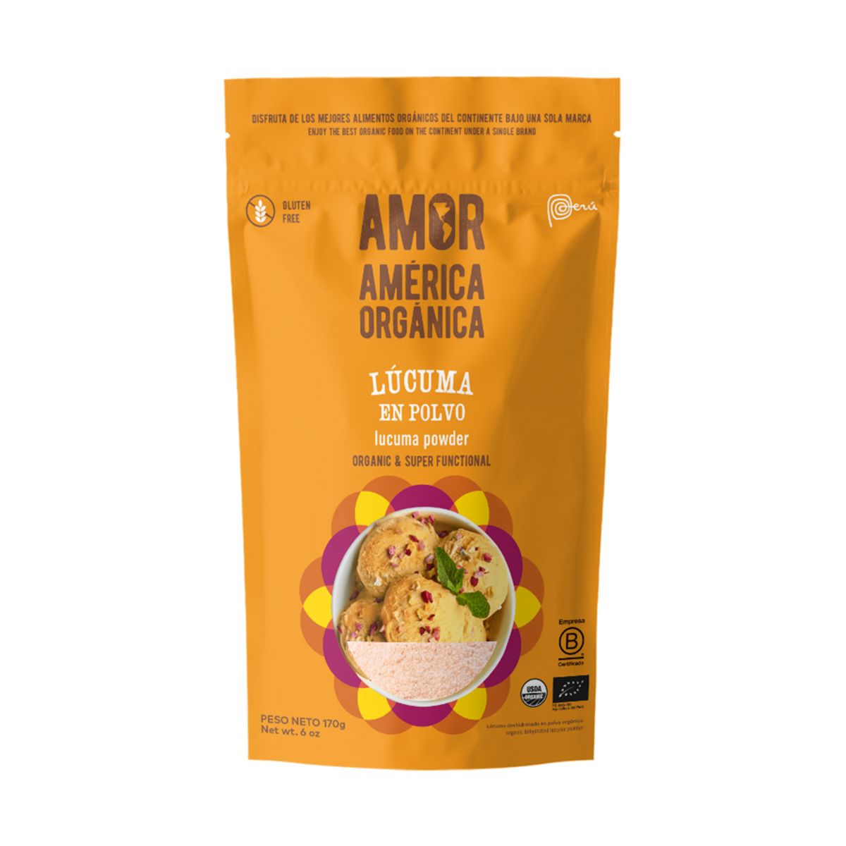 AMERICA ORGANICA - Lúcuma En Polvo America Orgánica x 170 g