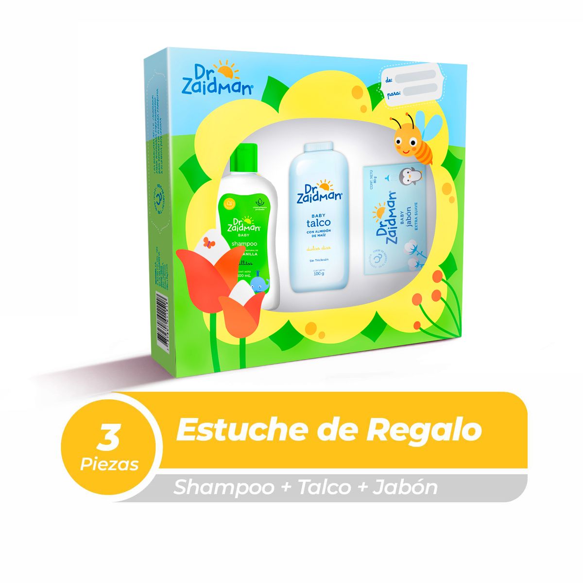 DR ZAIDMAN - Pack Dr. Zaidman Baby Shampoo 100 mL + Talco 100 g + Jabón 80 g