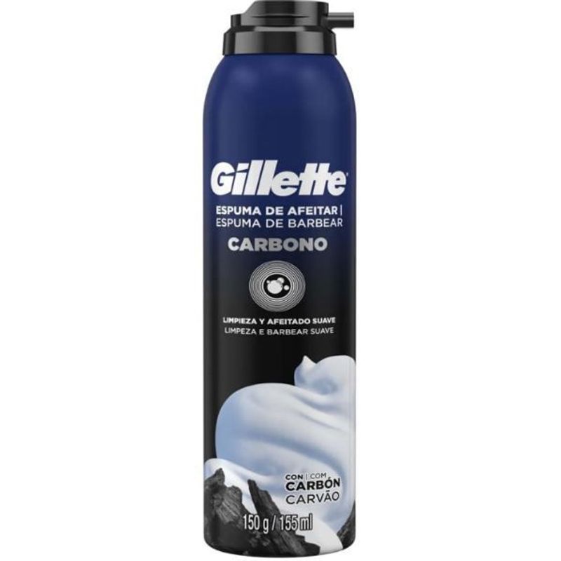 GILLETTE - Espuma De Afeitar Gillette Carbono Frasco 150 G