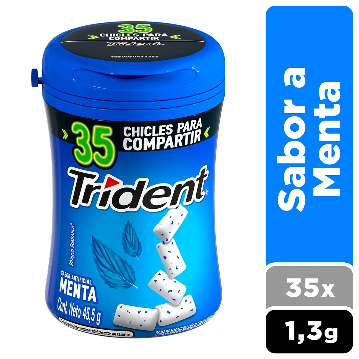 TRIDENT - Trident Botella Menta 45.5g