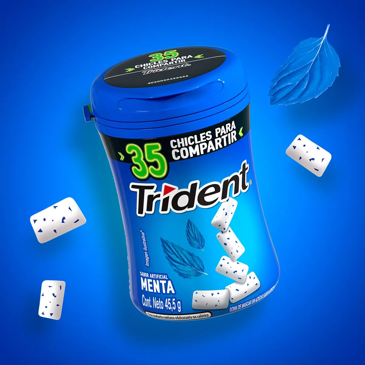 TRIDENT - Trident Botella Menta 45.5g