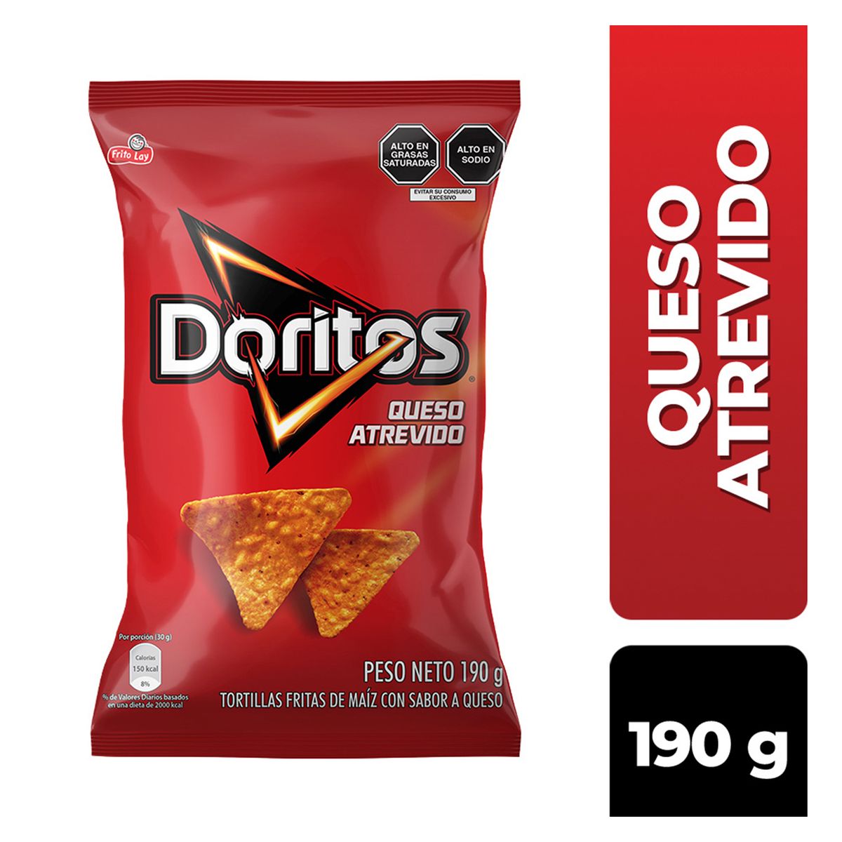 DORITOS - Tortilla Chips Doritos Queso Atrevido Bolsa 190 g