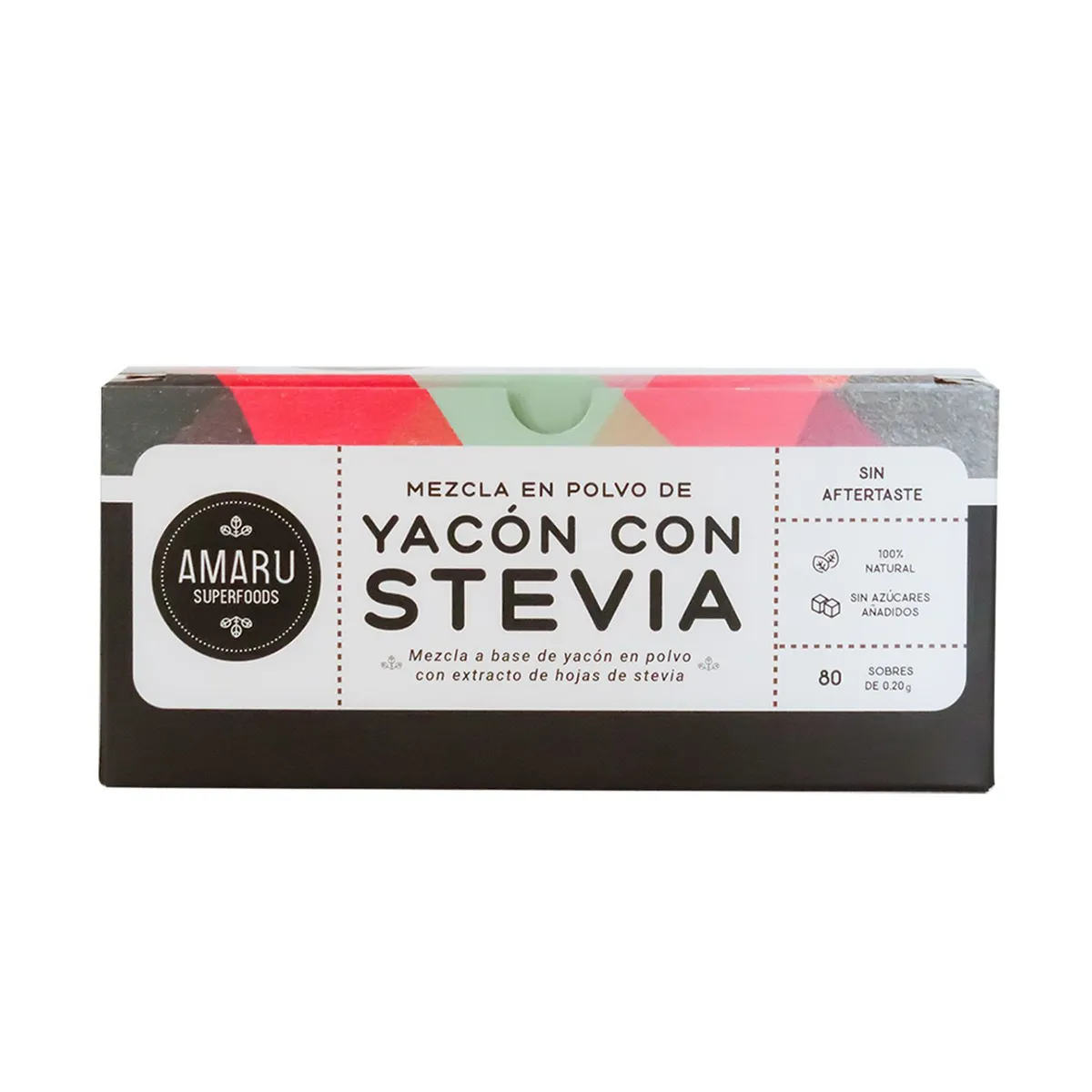AMARU SUPERFOODS - Stevia Amarú Superfoods con Yacón 80 Sobres