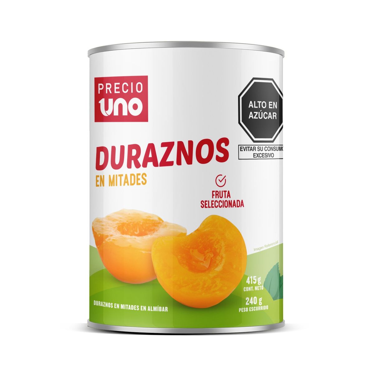 PRECIO UNO - Durazno En Mitades Precio Uno 415 gr
