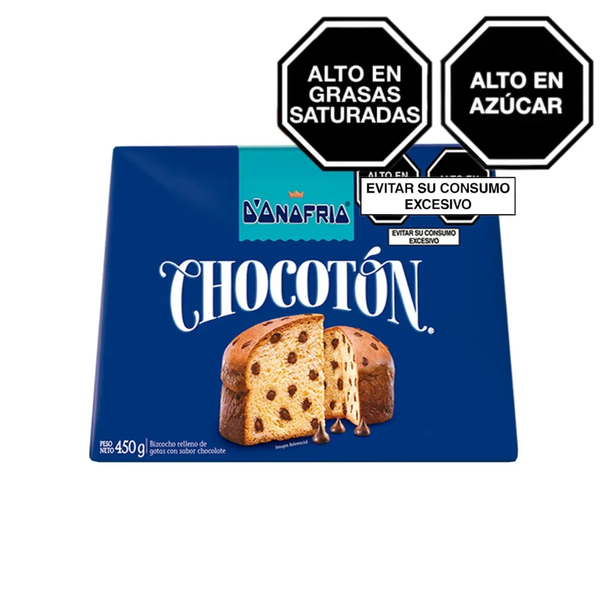 DONOFRIO - Bizcocho Donofrio Chocotón Gotas de Chocolate Caja 450 g