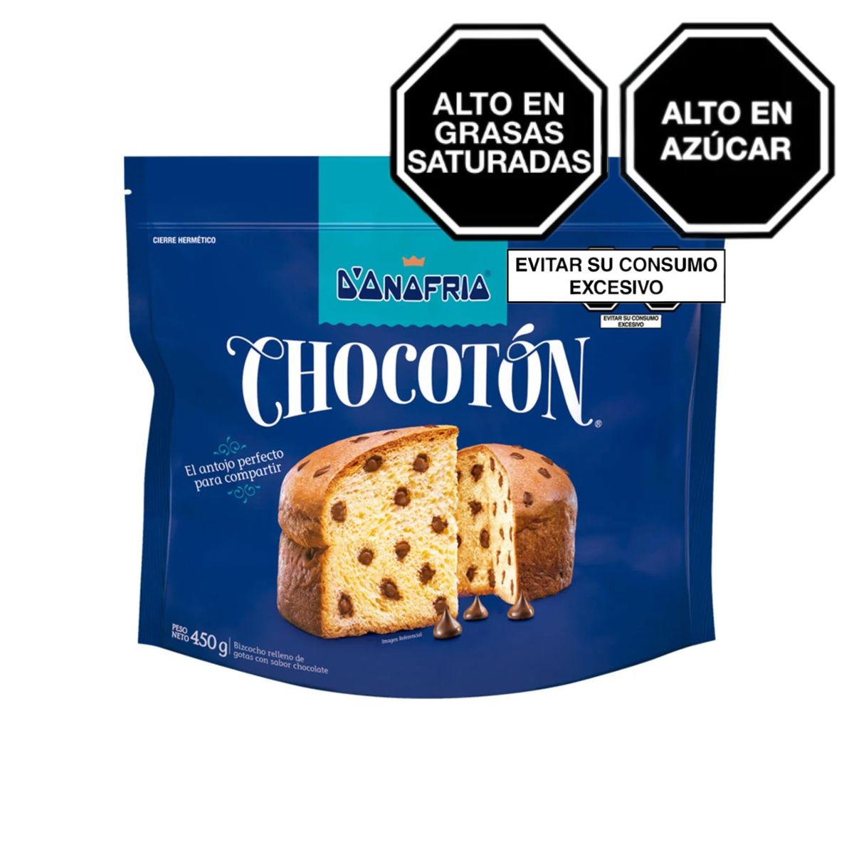 DONOFRIO - Bizcocho Donofrio Chocotón con Gotas de Chocolate Bolsa 450 g