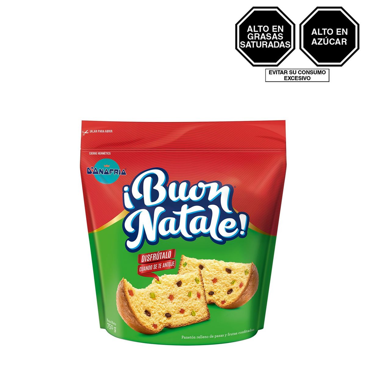 BUON NATALE - Panetón Buon Natale Clásico Bolsa 750 g