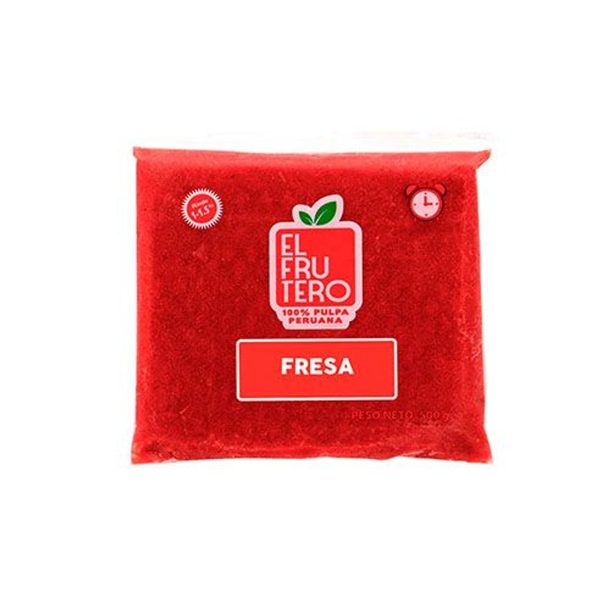 EL FRUTERO - Pulpa de Fresa Congelada El Frutero Bolsa 500 g