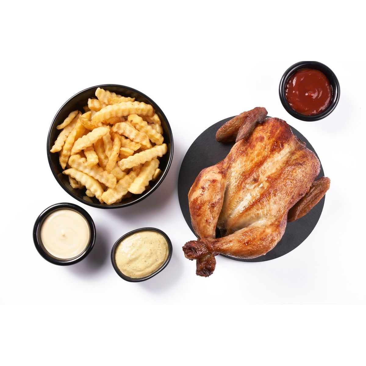 TOTTUS - Pollo Rostizado + Papas + Ají