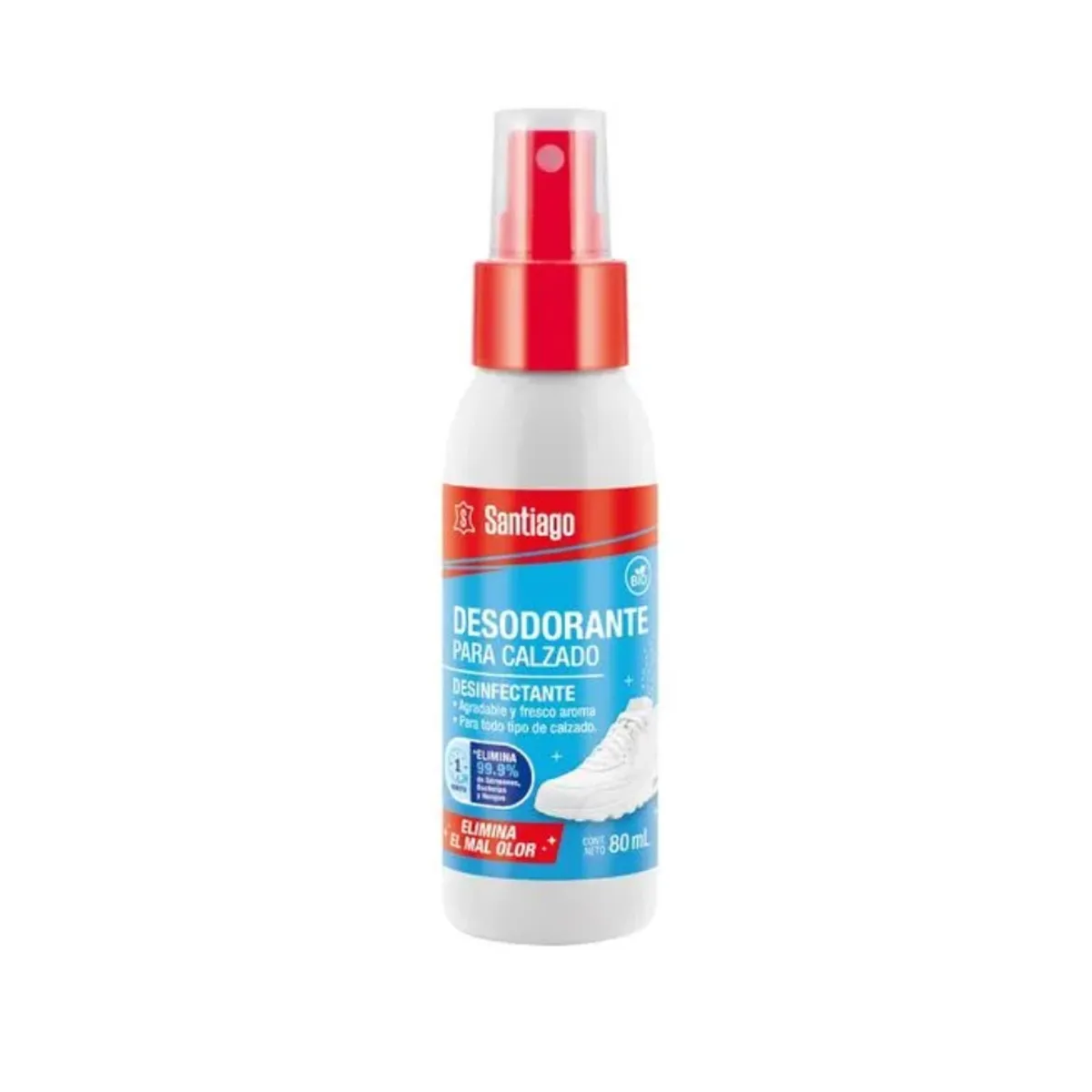 SANTIAGO - Desodorante Calzado en Spray Santiago Envase 80 mL