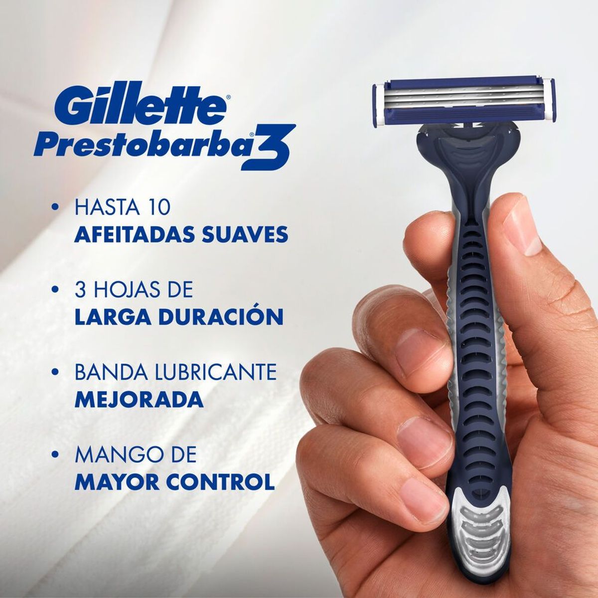 GILLETTE - Máquina de Afeitar Gillette Prestobarba3 Extra Suave Empaque 3 Und