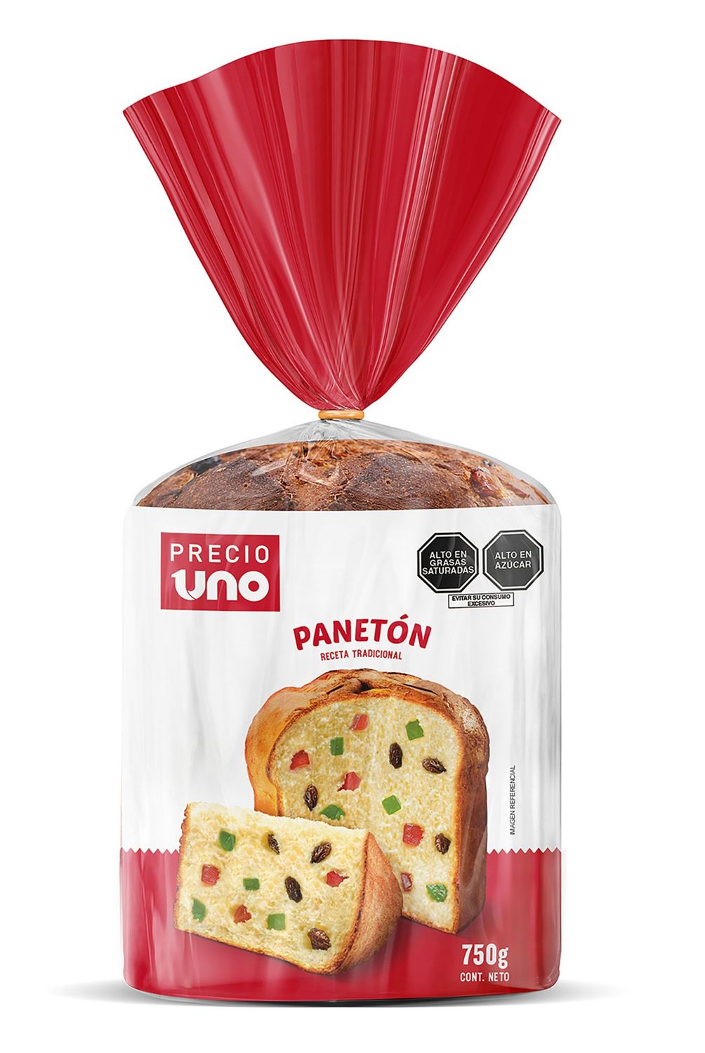 PRECIO UNO - Panetón Tradicional Precio Uno x 750  gr