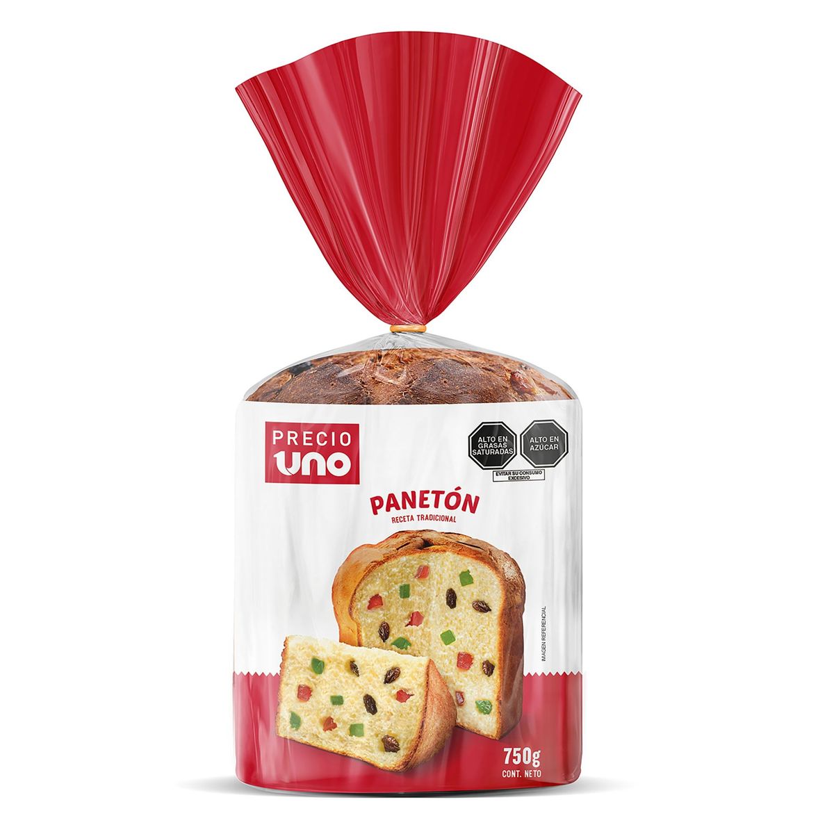 PRECIO UNO - Panetón Tradicional Precio Uno x 750  gr