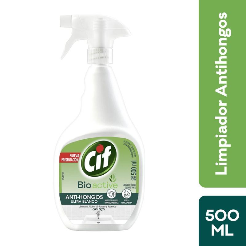 CIF - Limpiador Cif Bio Active Anti Hongos Envase 500 mL