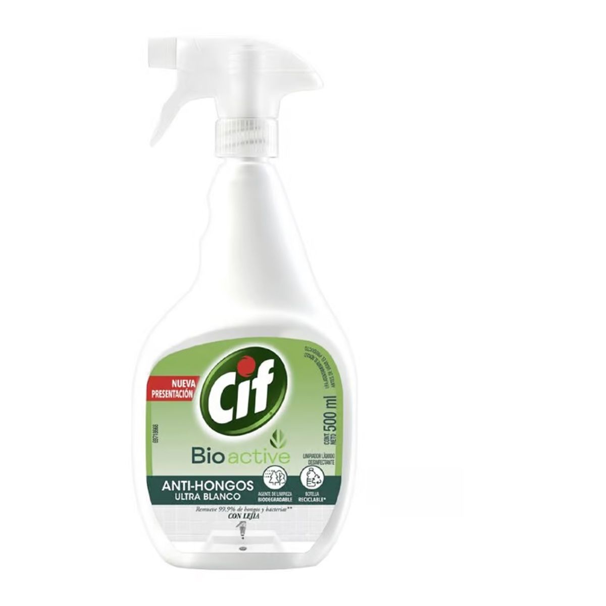 CIF - Limpiador Líquido Cif Bio Active Anti Hongos Envase 500 mL